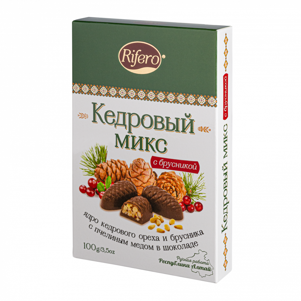  Риф и ко Конфеты "Кедровый микс БРУСНИКА" 100г    в Моздоке