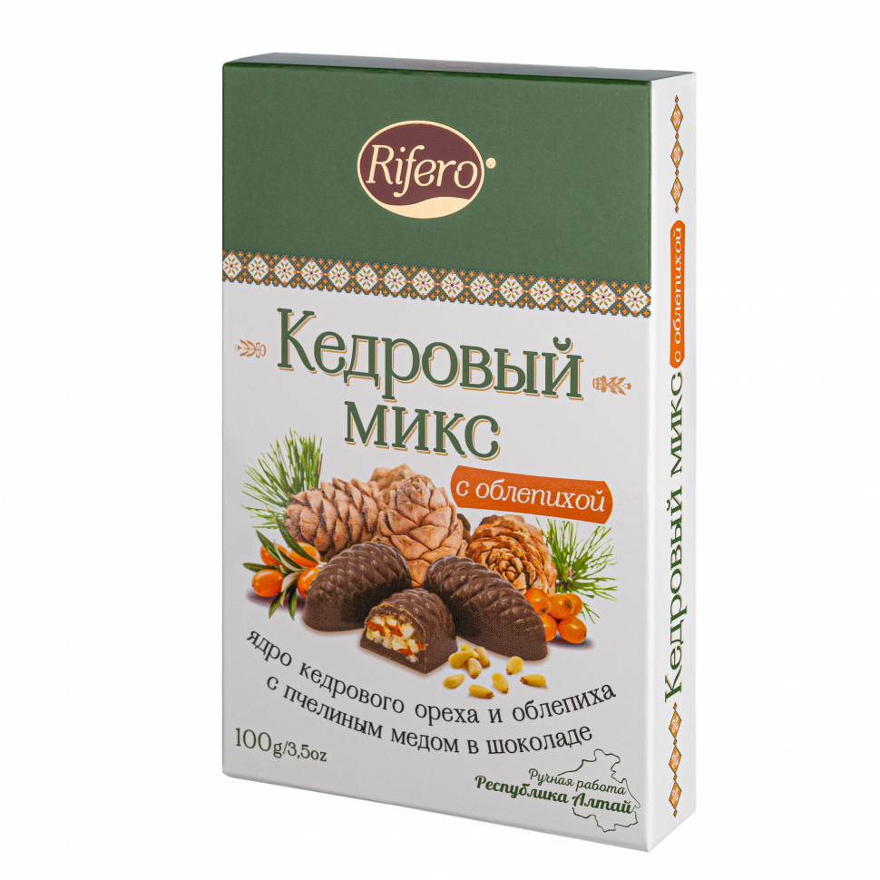  Риф и ко Конфеты "Кедровый микс ОБЛЕПИХА" 100г      в Моздоке