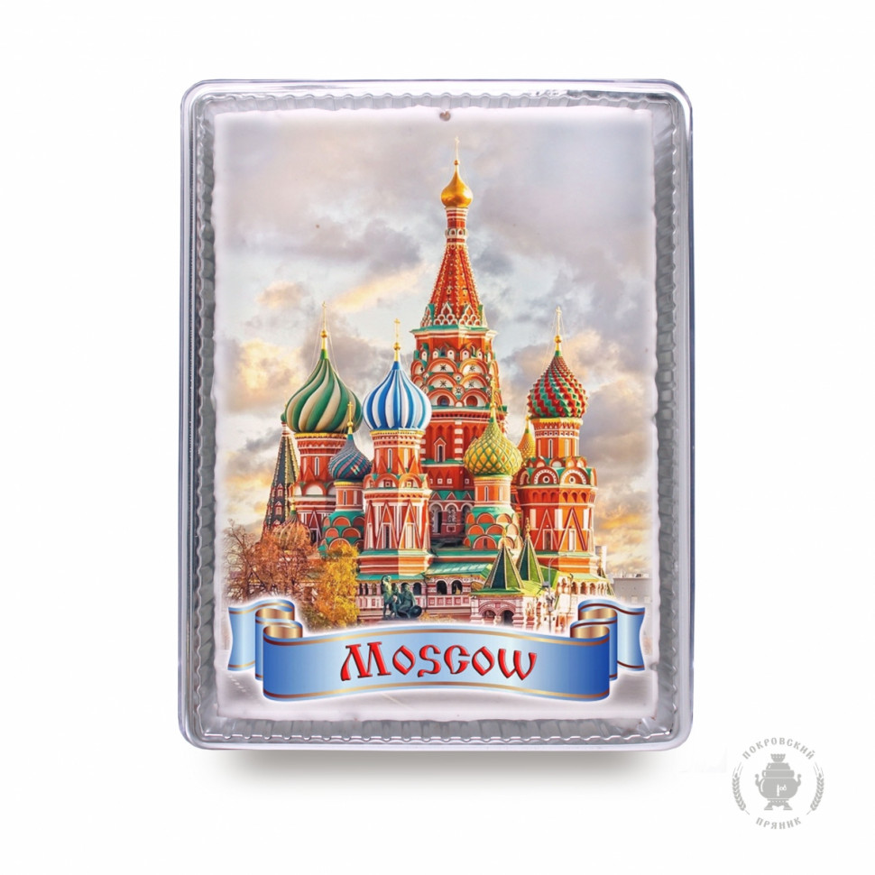  Пряник 600г MOSCOW с фотопечатью (в подарочной пластиковой упаковке)  в Моздоке